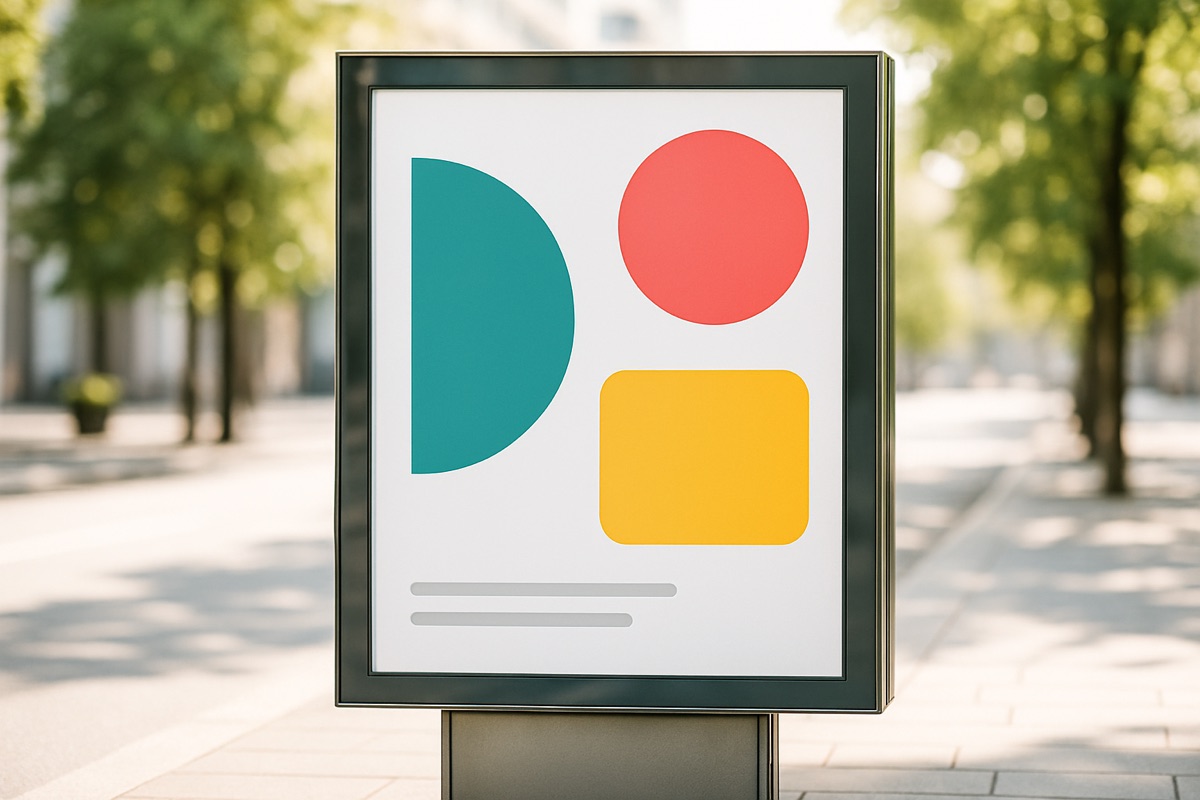 Plakat an der Litfaßsäule